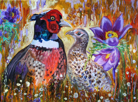 Original Painting - Pheasant's Blossom