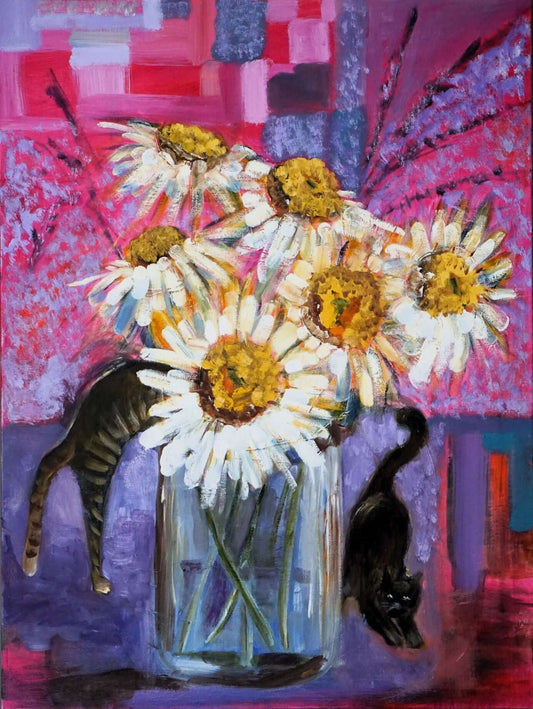 PLAYFUL KITTENS - Original Painting