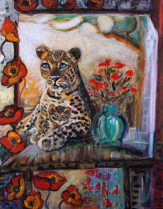 Tender and Love Original Painting – Abstract Oil Artwork by Ella Dabek